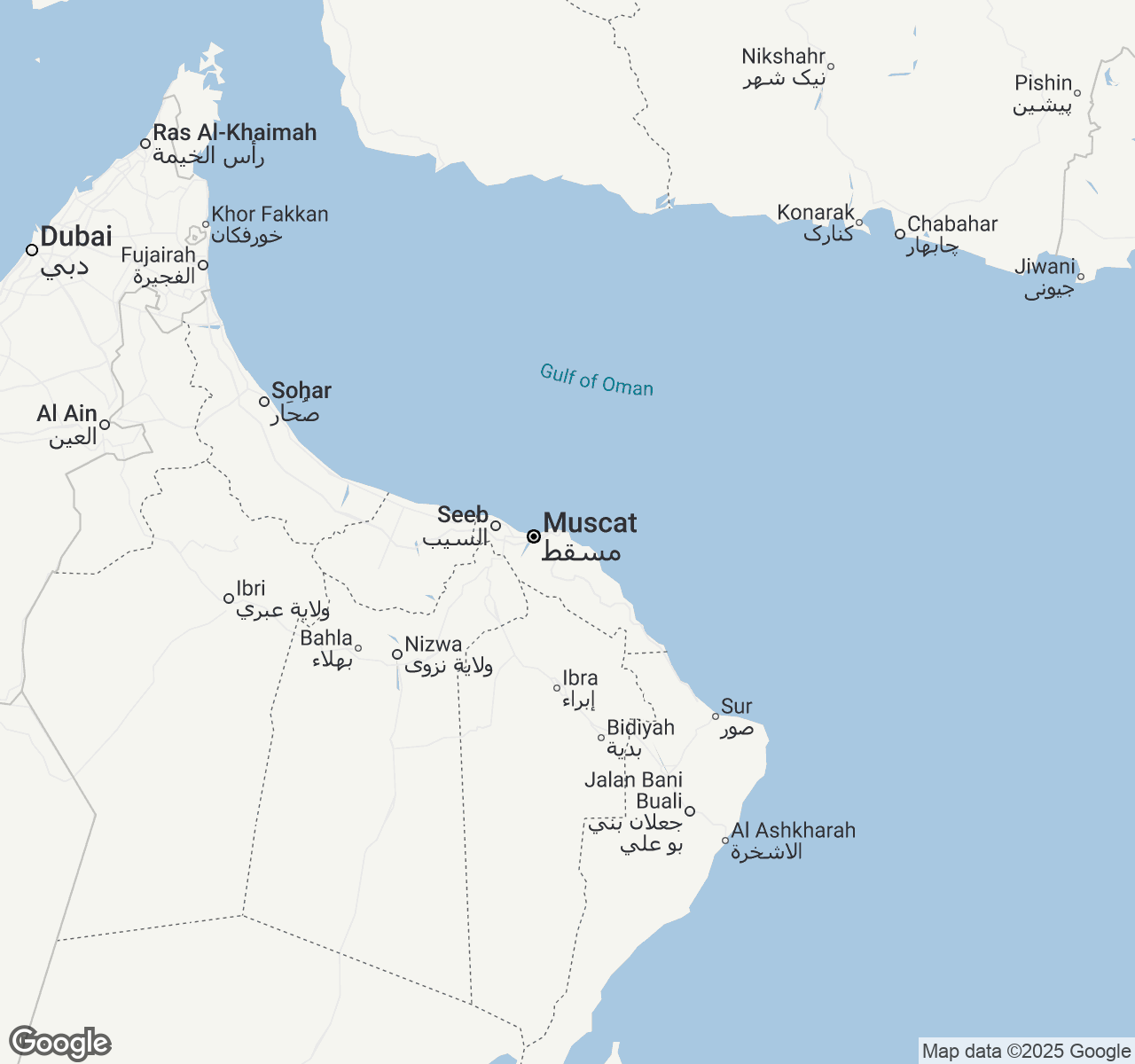 Map of Muscat
